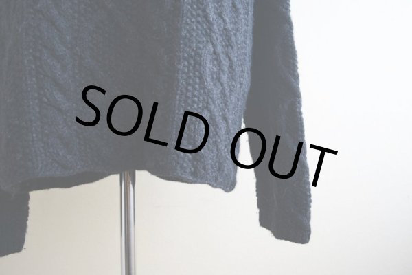 画像8: J.CREW フィッシャーマンセーター　 BLACK　 表記L  (8)