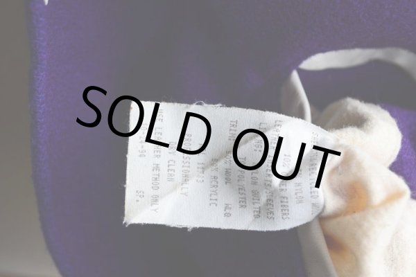 画像15: 1990s HOLLOWAY 袖レザースタジャン  MADE IN USA  表記XL  (15)