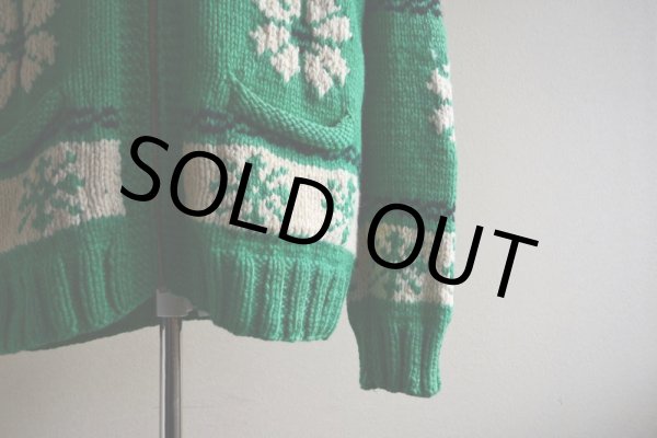 画像9: 1950s〜 雪柄カウチンセーター　 実寸ML  (9)