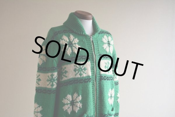 画像6: 1950s〜 雪柄カウチンセーター　 実寸ML  (6)