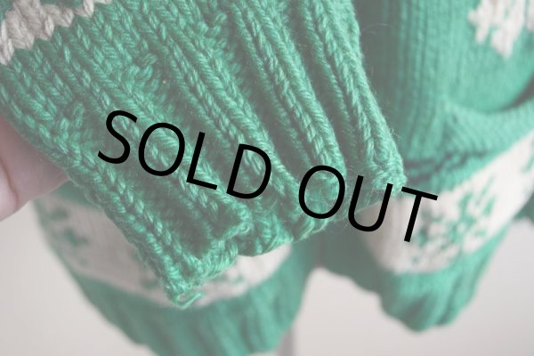 画像12: 1950s〜 雪柄カウチンセーター　 実寸ML  (12)