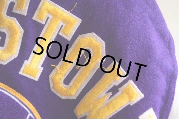 画像13: 1990s HOLLOWAY 袖レザースタジャン  MADE IN USA  表記XL  (13)