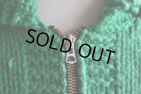 画像8: 1950s〜 雪柄カウチンセーター　 実寸ML  (8)