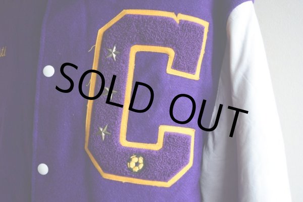 画像8: 1990s HOLLOWAY 袖レザースタジャン  MADE IN USA  表記XL  (8)