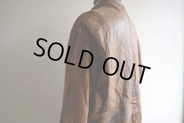 画像13: 1980s BANANA REPUBLIC ラムレザージャケット　 表記46  (13)