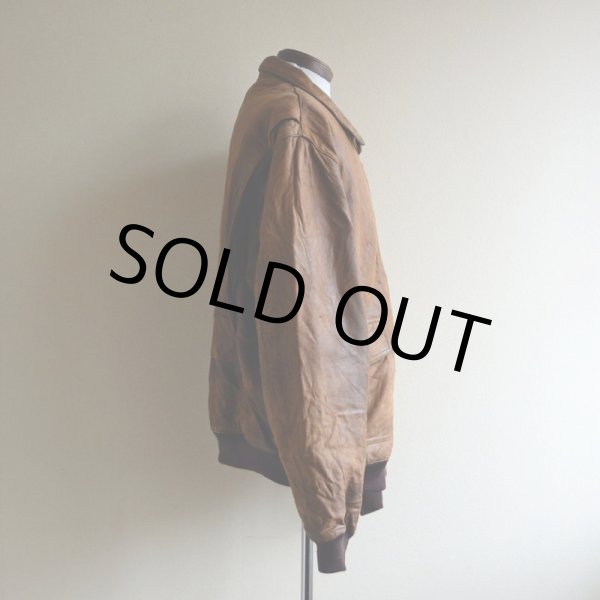 画像2: 1980s BANANA REPUBLIC ラムレザージャケット　 表記46  (2)