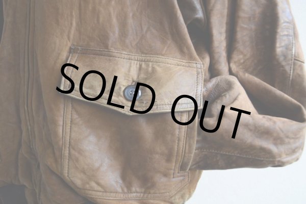 画像8: 1980s BANANA REPUBLIC ラムレザージャケット　 表記46  (8)