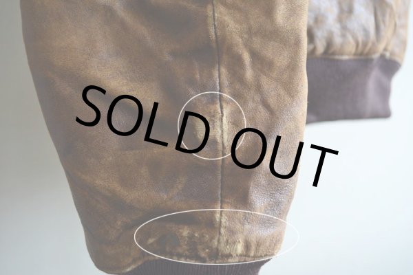 画像19: 1980s BANANA REPUBLIC ラムレザージャケット　 表記46  (19)