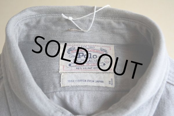 画像5: 1980-90s Polo RALPH LAUREN ガチャポケ ワークシャツ  MADE IN USA  表記L  (5)