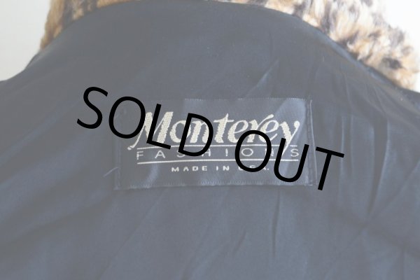 画像6: 1980s Monterey ヒョウ柄フェイクファーコート  MADE IN USA  表記XL  (6)