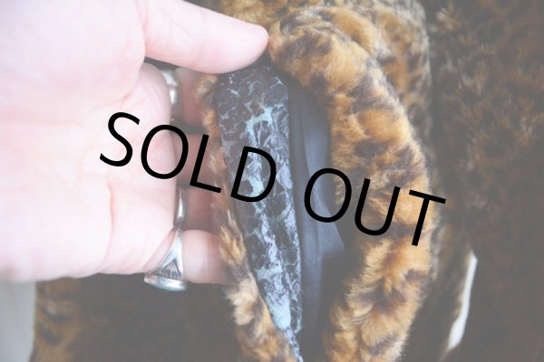 画像15: 1980s Monterey ヒョウ柄フェイクファーコート  MADE IN USA  表記XL  (15)