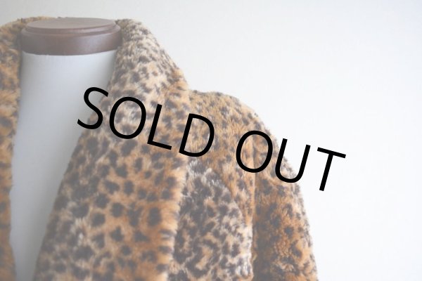 画像8: 1980s Monterey ヒョウ柄フェイクファーコート  MADE IN USA  表記XL  (8)