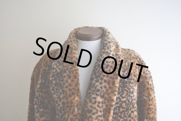 画像7: 1980s Monterey ヒョウ柄フェイクファーコート  MADE IN USA  表記XL  (7)