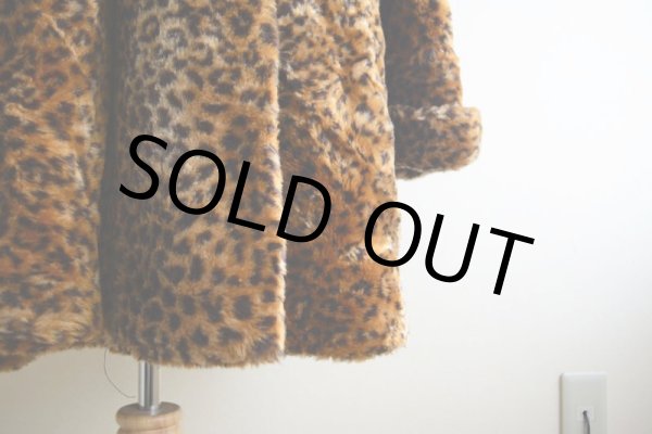 画像11: 1980s Monterey ヒョウ柄フェイクファーコート  MADE IN USA  表記XL  (11)