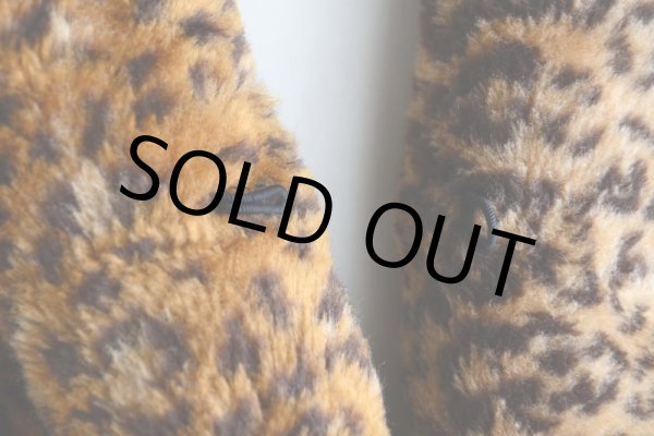 画像10: 1980s Monterey ヒョウ柄フェイクファーコート  MADE IN USA  表記XL  (10)