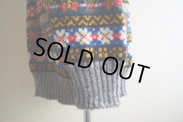 画像9: Jamieson's ファアイルセーター　 MADE IN SCOTLAND　 実寸L  (9)