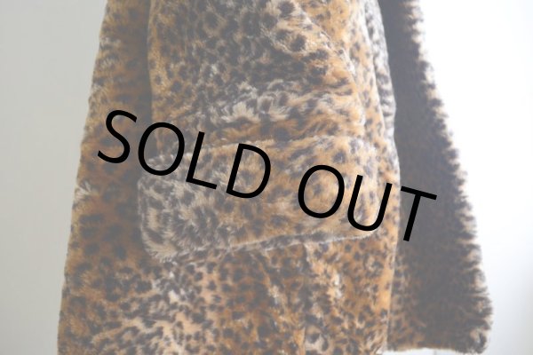 画像12: 1980s Monterey ヒョウ柄フェイクファーコート  MADE IN USA  表記XL  (12)