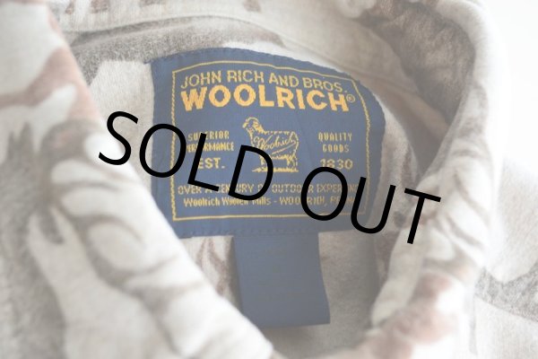 画像5: Woolrich トナカイ柄シャモアクロスシャツ  実寸L  (5)