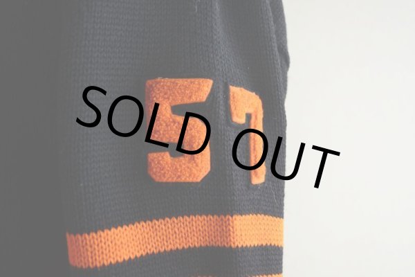 画像8: 1950s IMPERIAL ツートンレタードカーディガン　 表記42  (8)