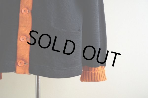 画像9: 1950s IMPERIAL ツートンレタードカーディガン　 表記42  (9)