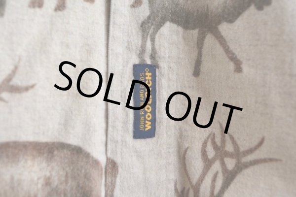 画像11: Woolrich トナカイ柄シャモアクロスシャツ  実寸L  (11)