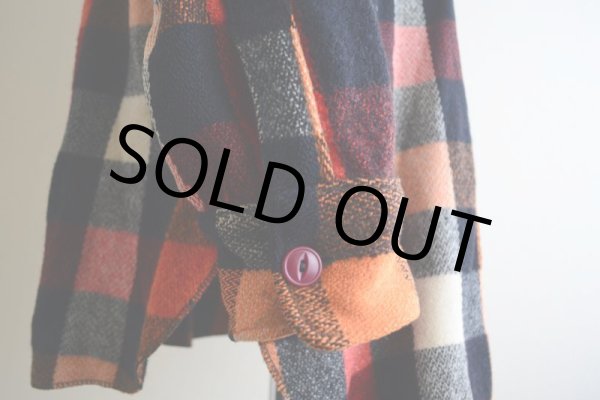 画像12: 1940s Woolrich マチ付きウールシャツ  表記16  (12)