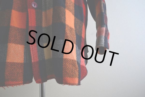 画像10: 1940s Woolrich マチ付きウールシャツ  表記16  (10)