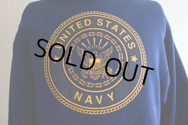 画像8: US.NAVY スウェットパーカー  MADE IN USA  表記S  (8)