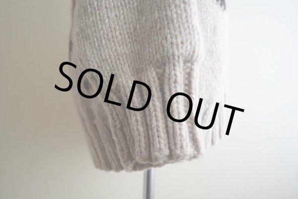 画像9: 1960s〜 カウボーイ柄カウチンセーター　 実寸ML  (9)