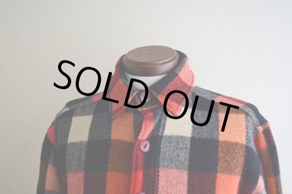 画像6: 1940s Woolrich マチ付きウールシャツ  表記16  (6)