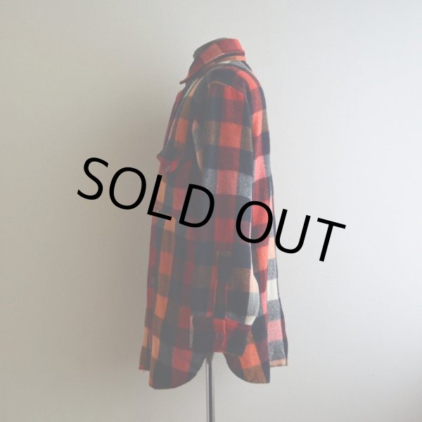 画像4: 1940s Woolrich マチ付きウールシャツ  表記16  (4)