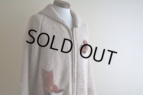 画像6: 1960s〜 カウボーイ柄カウチンセーター　 実寸ML  (6)