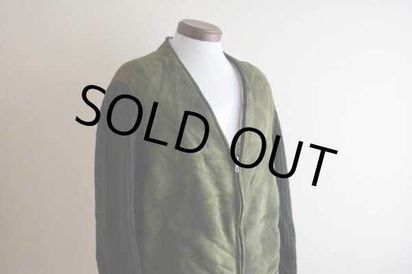 画像7: ムートン×ニットノーカラージャケット　 EURO VINTAGE　 表記56(XL)  (7)