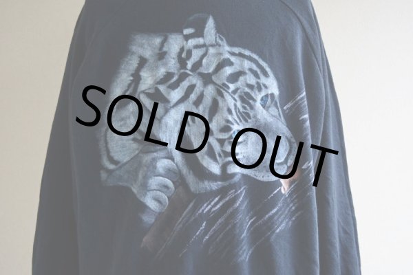 画像8: 1990-00s WHITE TIGER プリントスウェット　 表記L  (8)