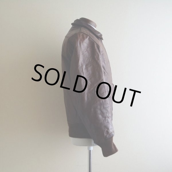 画像2: 1970s unknown レザージャケット　 裏地ムートンボア　 表記36  (2)