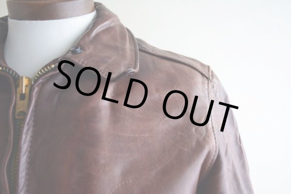 画像8: 1970s unknown レザージャケット　 裏地ムートンボア　 表記36  (8)