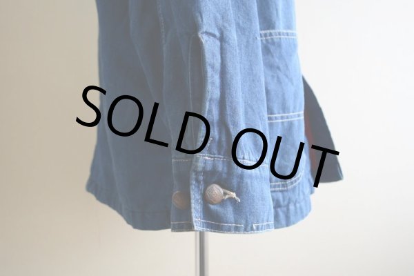 画像13: 1970s BIGSMITH デニムカバーオール　 裏地キルティング　 実寸L  (13)