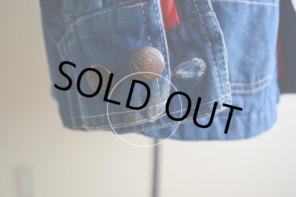 画像14: 1970s BIGSMITH デニムカバーオール　 裏地キルティング　 実寸L  (14)