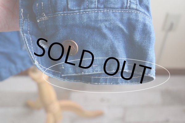 画像16: 1970s BIGSMITH デニムカバーオール　 裏地キルティング　 実寸L  (16)