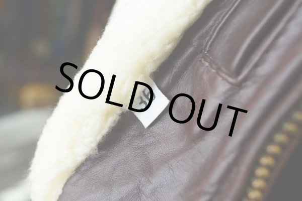 画像18: 1970s unknown レザージャケット　 裏地ムートンボア　 表記36  (18)