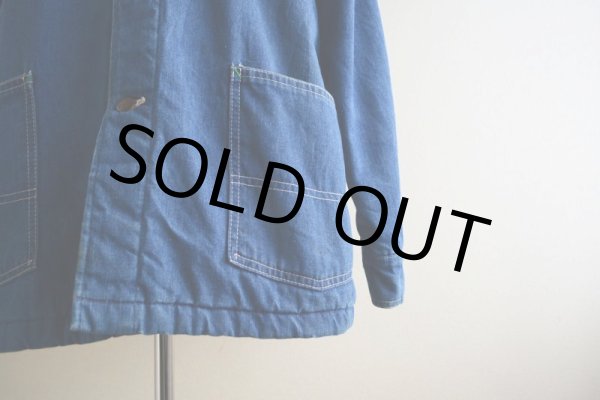 画像12: 1970s BIGSMITH デニムカバーオール　 裏地キルティング　 実寸L  (12)