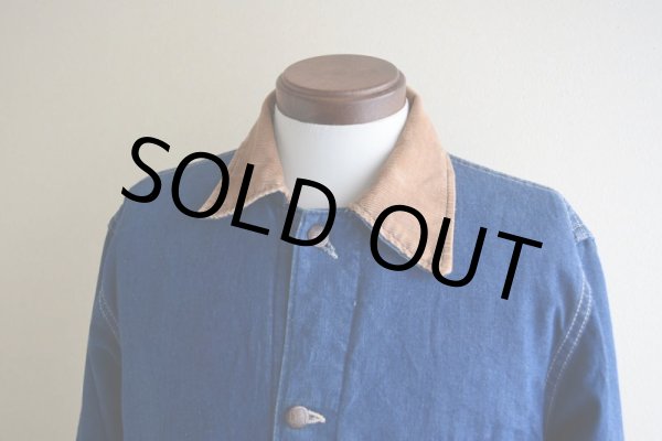 画像7: 1970s BIGSMITH デニムカバーオール　 裏地キルティング　 実寸L  (7)