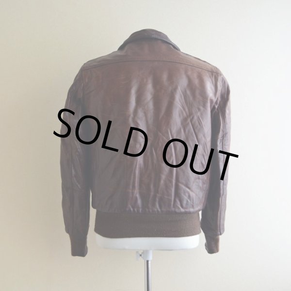 画像3: 1970s unknown レザージャケット　 裏地ムートンボア　 表記36  (3)