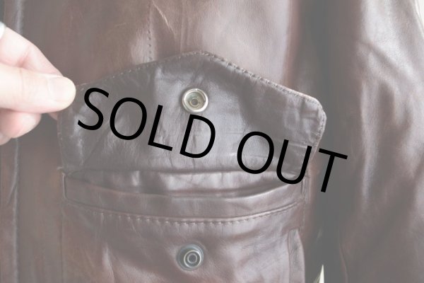 画像14: 1970s unknown レザージャケット　 裏地ムートンボア　 表記36  (14)