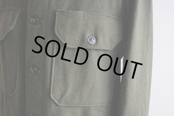 画像10: 1950s US.ARMY ウールシャツ　 表記M  (10)