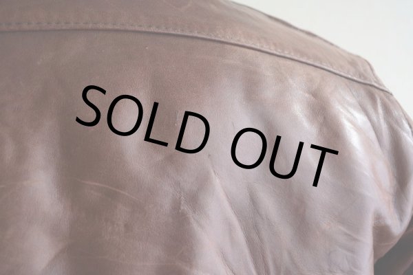 画像16: 1970s unknown レザージャケット　 裏地ムートンボア　 表記36  (16)