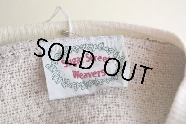 画像4: Sugar Street Weavers ネコ柄ゴブランコットンセーター　 MADE IN USA　 表記ONE SIZE  (4)