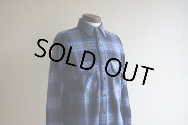 画像7: 1980s FIVEBROTHER ヘビーネルシャツ  表記M  (7)