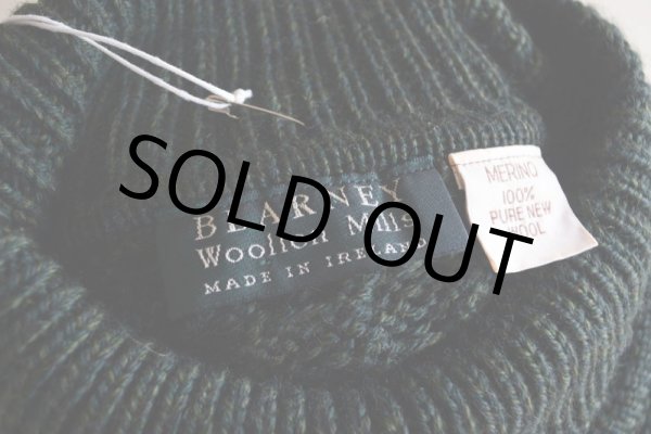 画像5: BLARNEY WOOLLEN MILLS タートルネック フィッシャーマンセーター  MADE IN IRELAND  表記XL  (5)