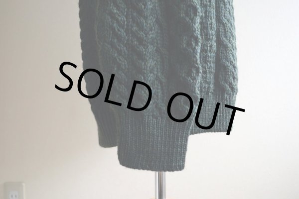 画像11: BLARNEY WOOLLEN MILLS タートルネック フィッシャーマンセーター  MADE IN IRELAND  表記XL  (11)